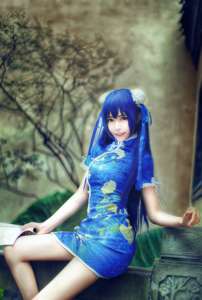 [cosplay]海未旗袍未觉醒[二次元cos]