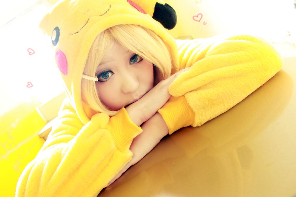 [cosplay]VOCALOID〓镜音リン〓皮卡丘Ver.[二次元cos]