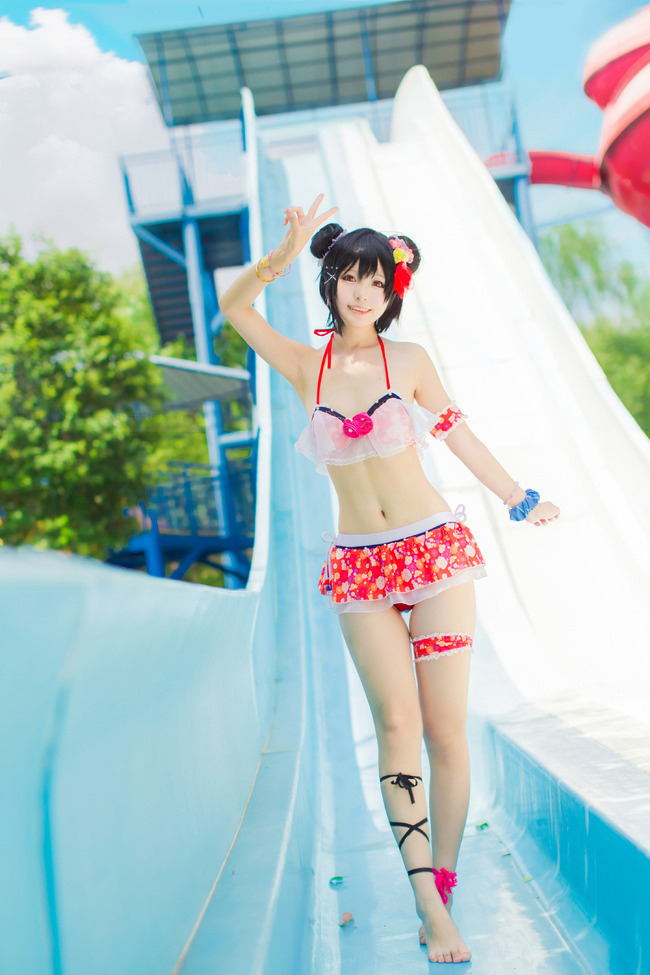 [cosplay]——矢泽妮可*水着——[二次元cos]