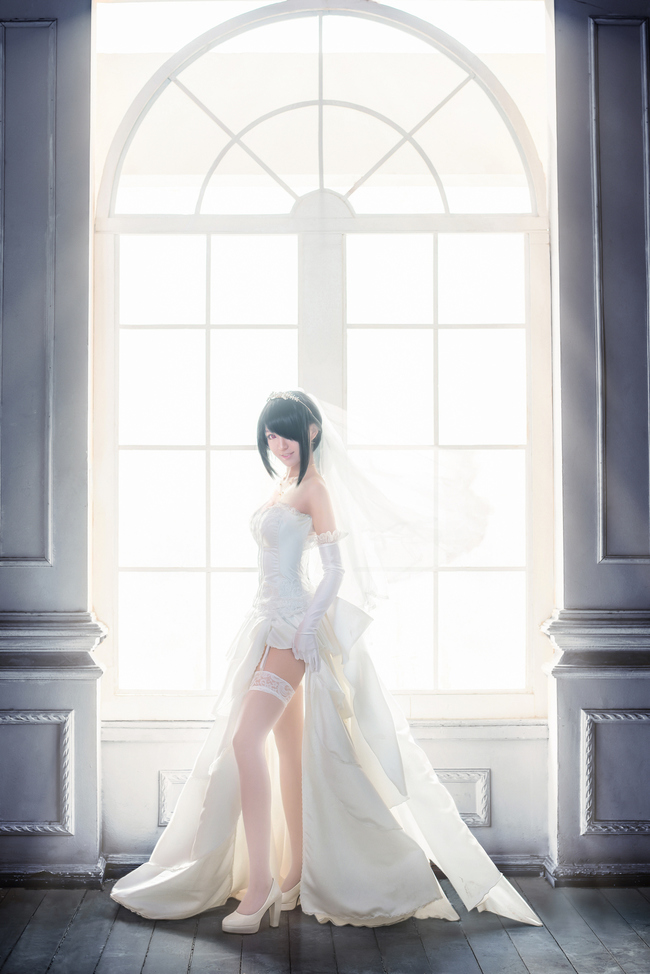 [cosplay]约会大作战 时崎狂三 婚纱ver. 士道君，和我结婚吧[二次元cos]
