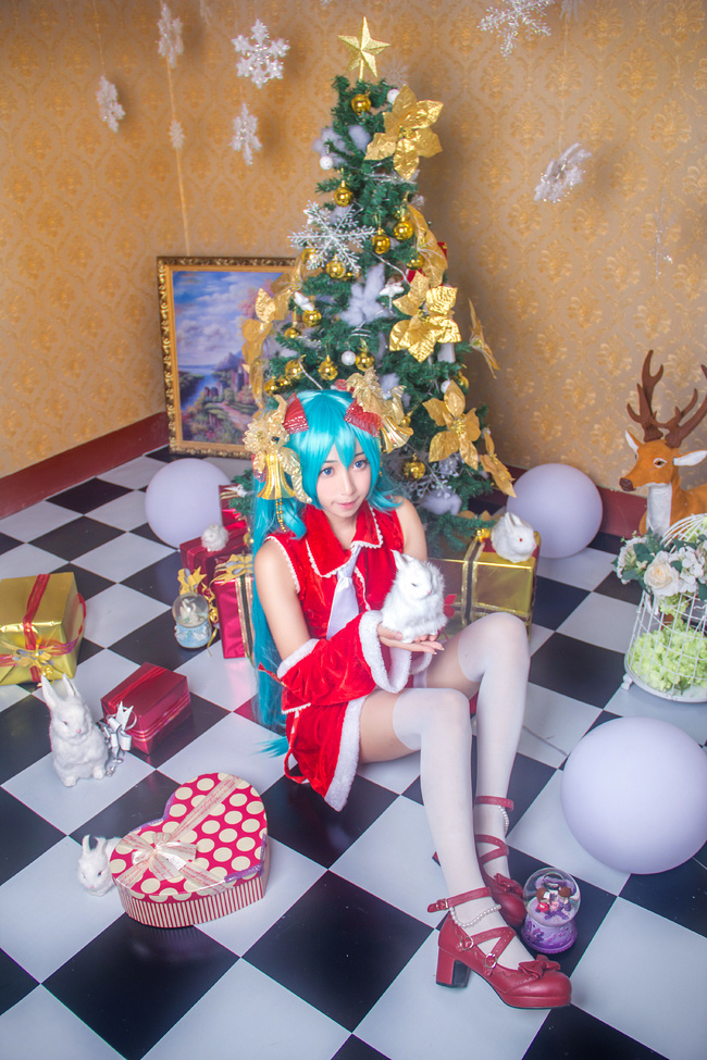 [cosplay]——merry Christmas——MIKU圣诞ver[二次元cos]