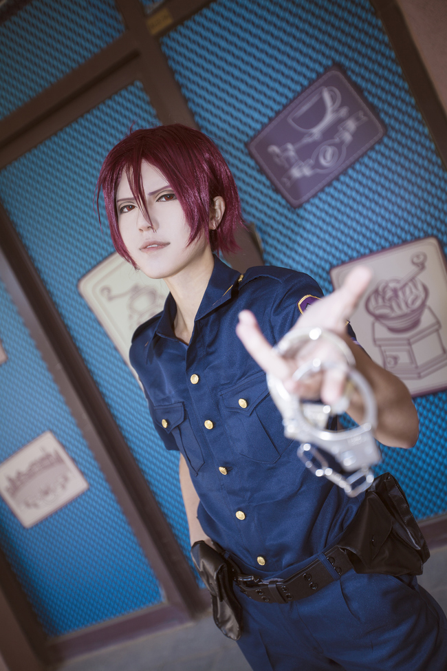 [cosplay]【FREE！】————松冈凛————警服————[二次元cos]