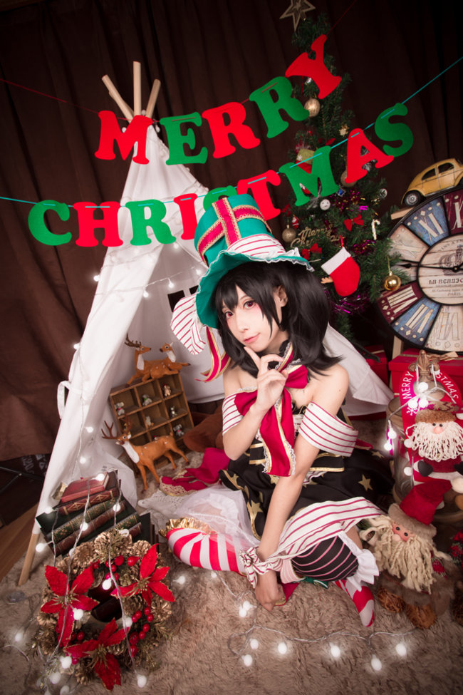 [cosplay]Love Live! 矢泽妮可 SR卡圣诞礼物觉醒[二次元cos]