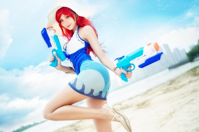 [cosplay]英雄联盟女枪cos～[二次元cos]
