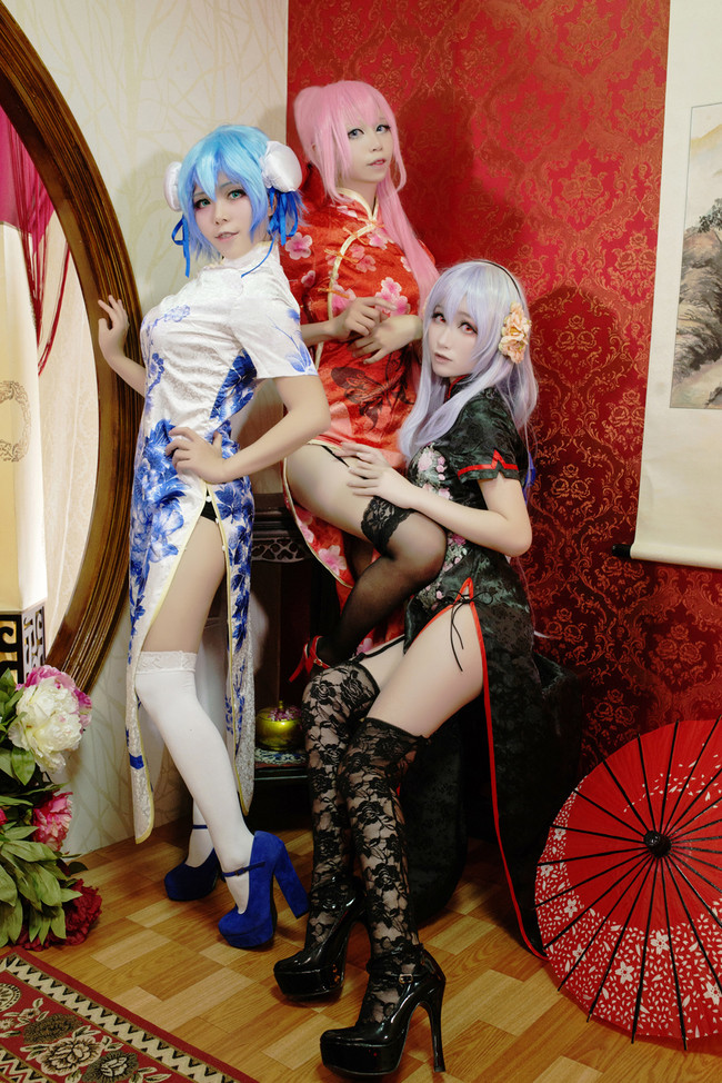 [cosplay]VOCALOID TDA式旗袍[二次元cos]