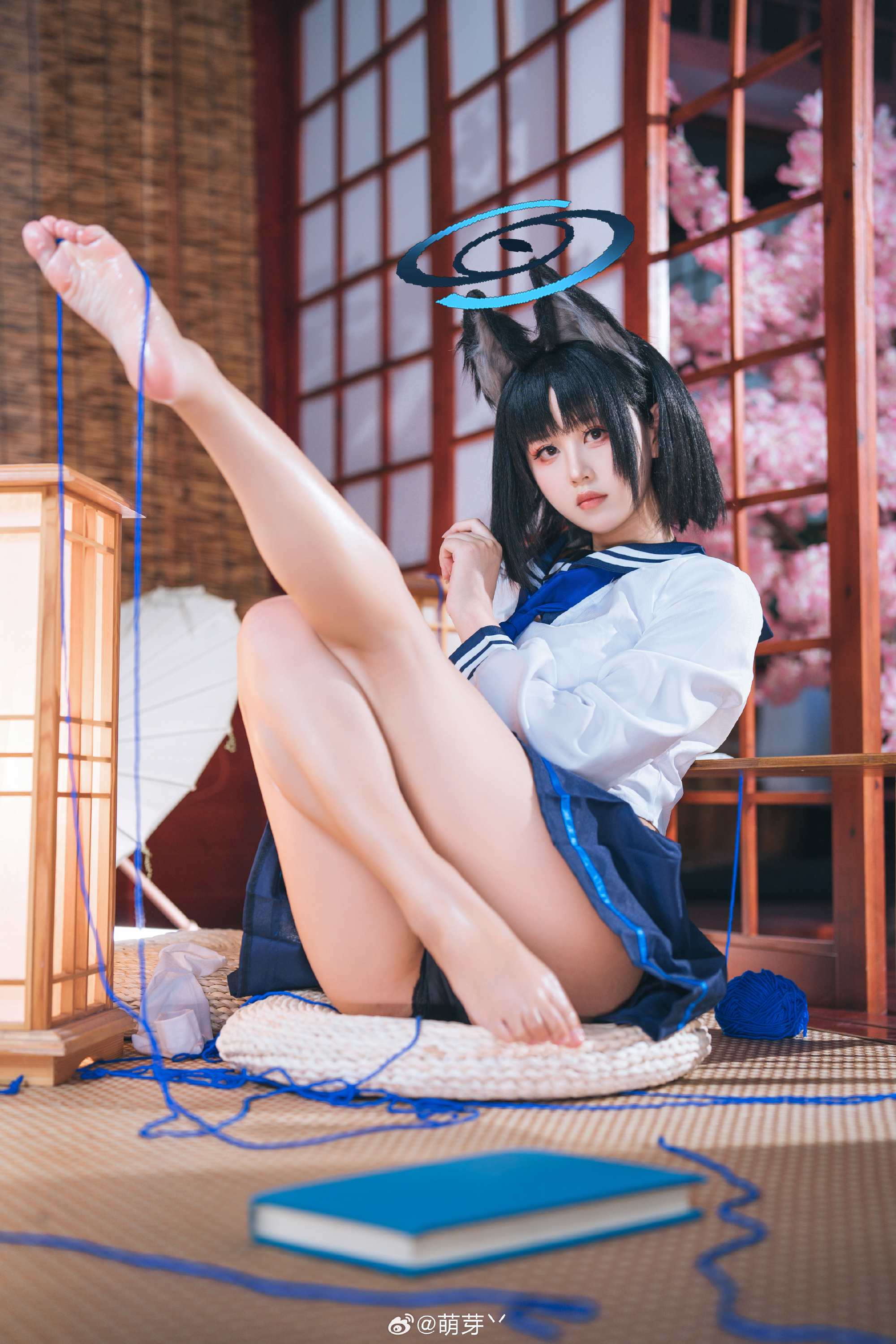 cosplay 人类的本质是树 小猫 海水和一些心碎 碧蓝档案 桐生桔梗@萌芽丷