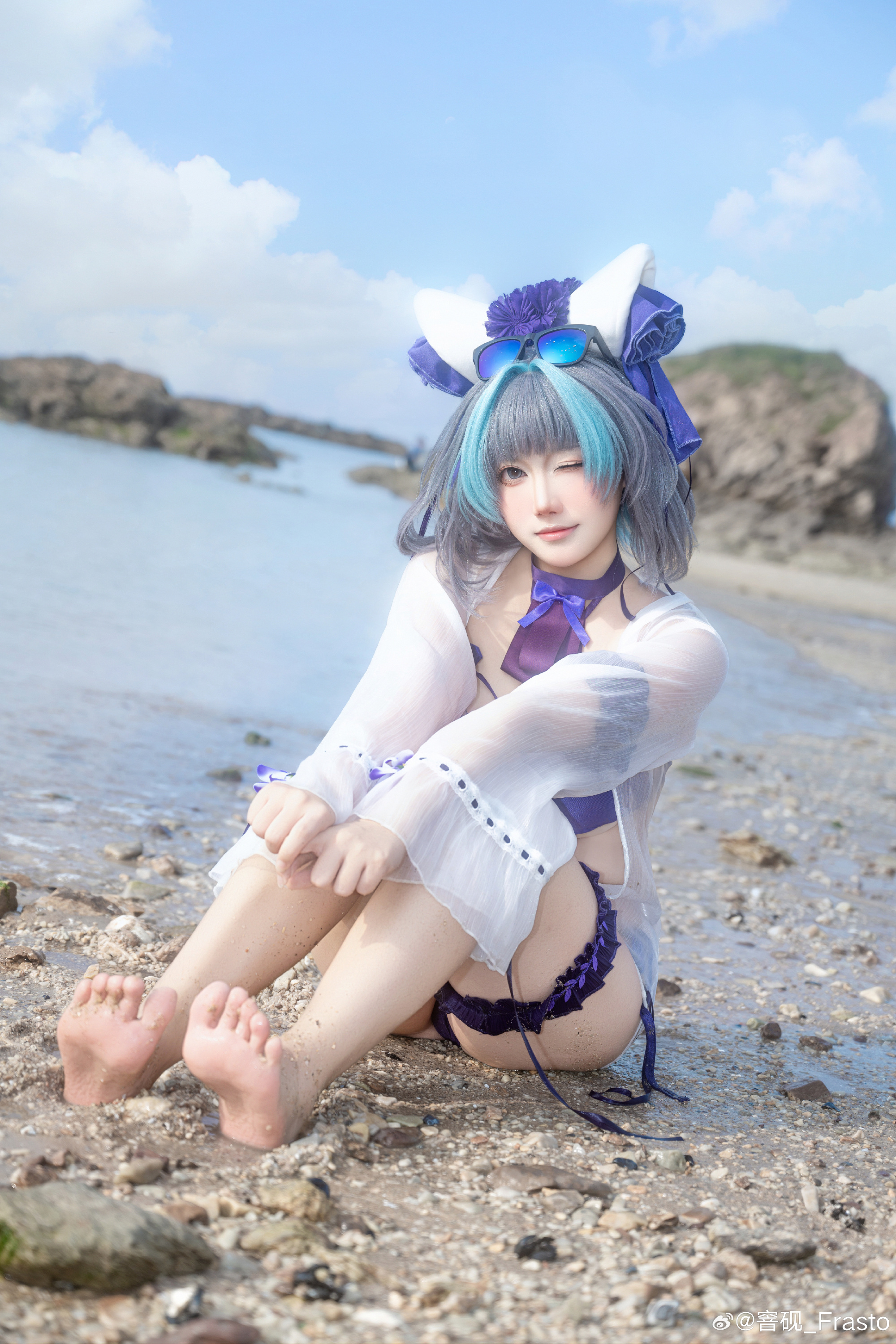 cosplay 夏日，海风，和你 碧蓝航线 柴郡@窨砚_Frasto