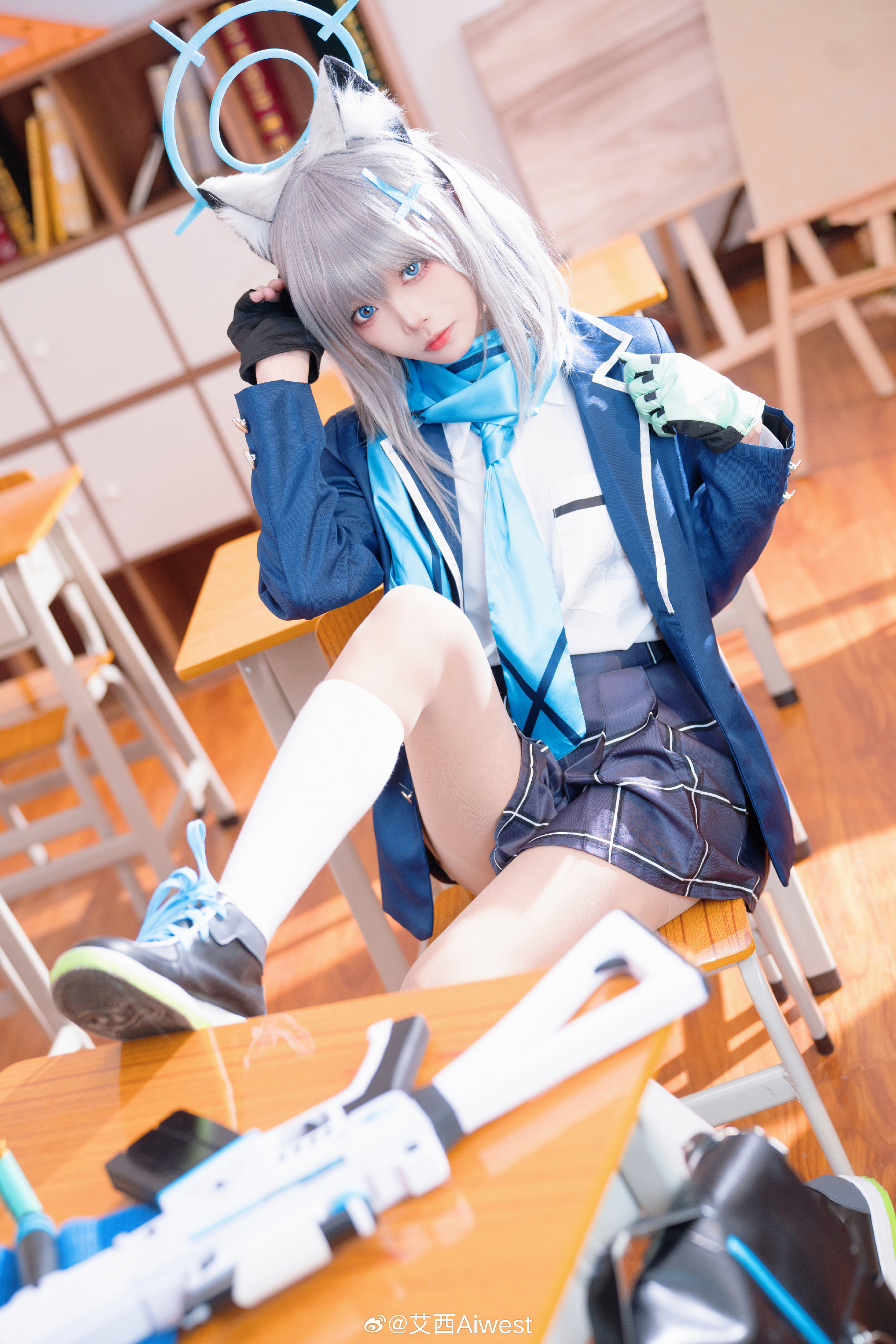 cosplay 蔚蓝档案 砂狼白子@艾西Aiwest