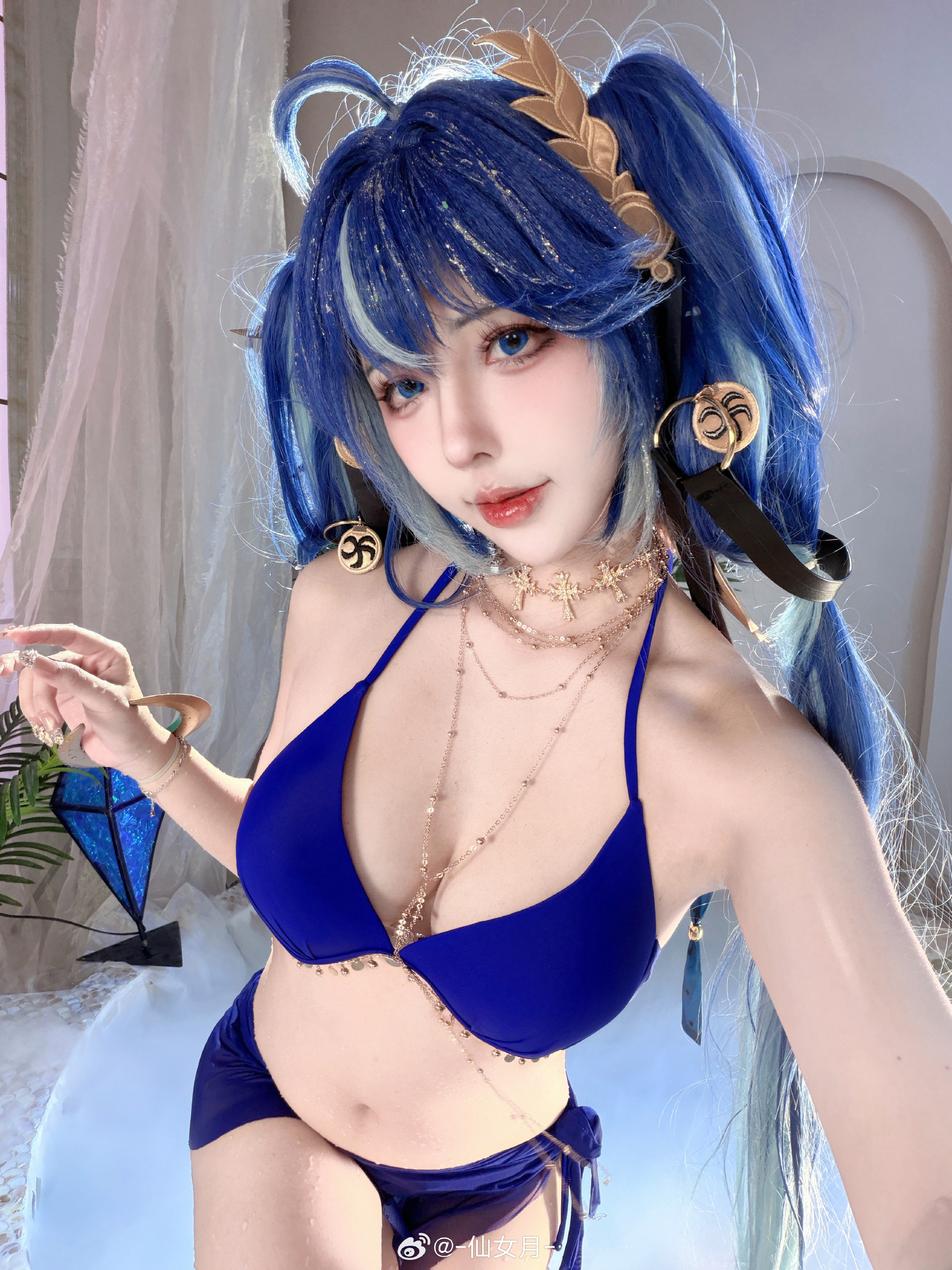 cosplay 给尤诺搭了泳装 鸣潮 尤诺@-仙女月-
