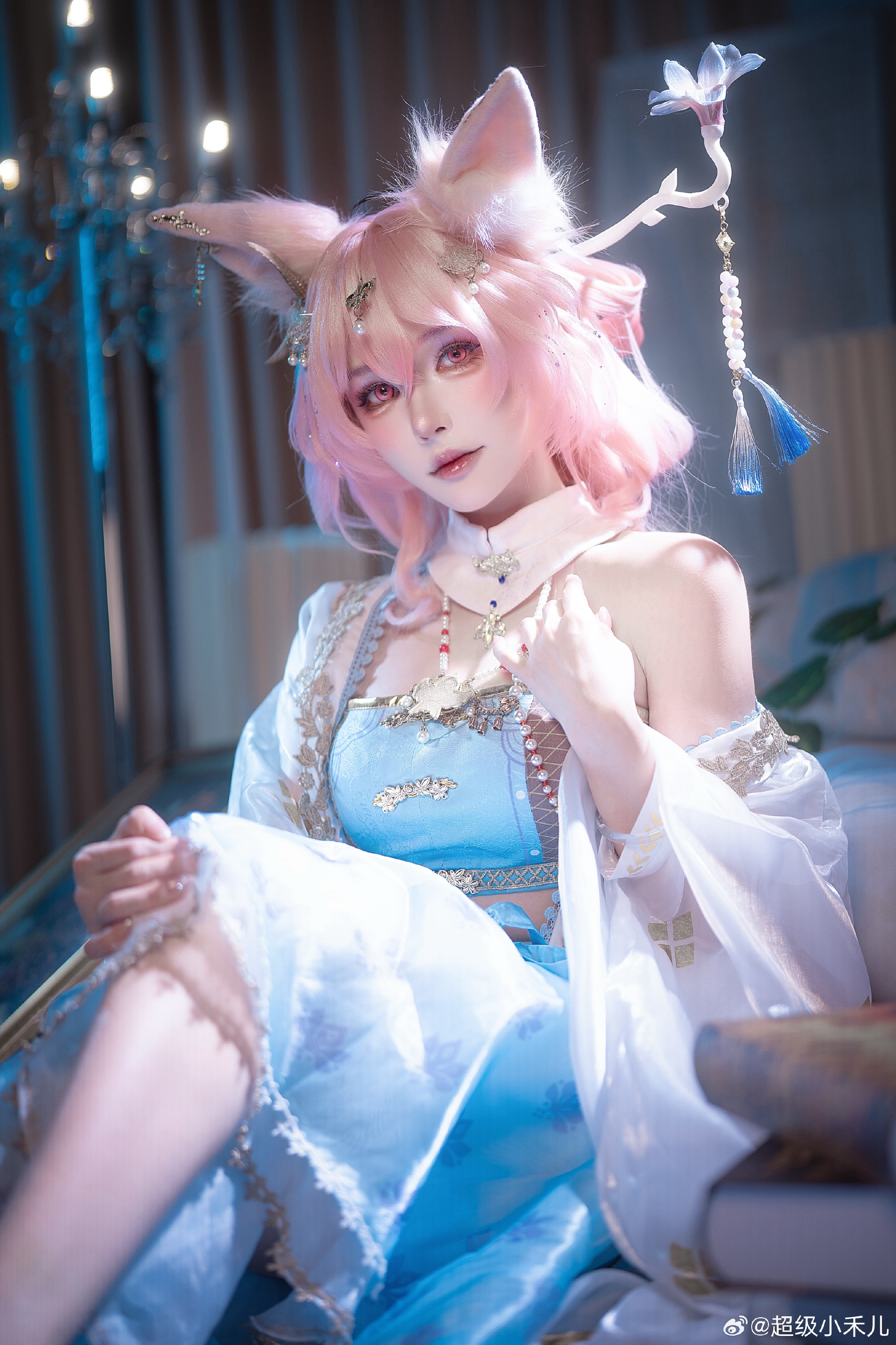 cosplay 明日方舟 鸿雪「行梦侧畔」/@超级小禾儿