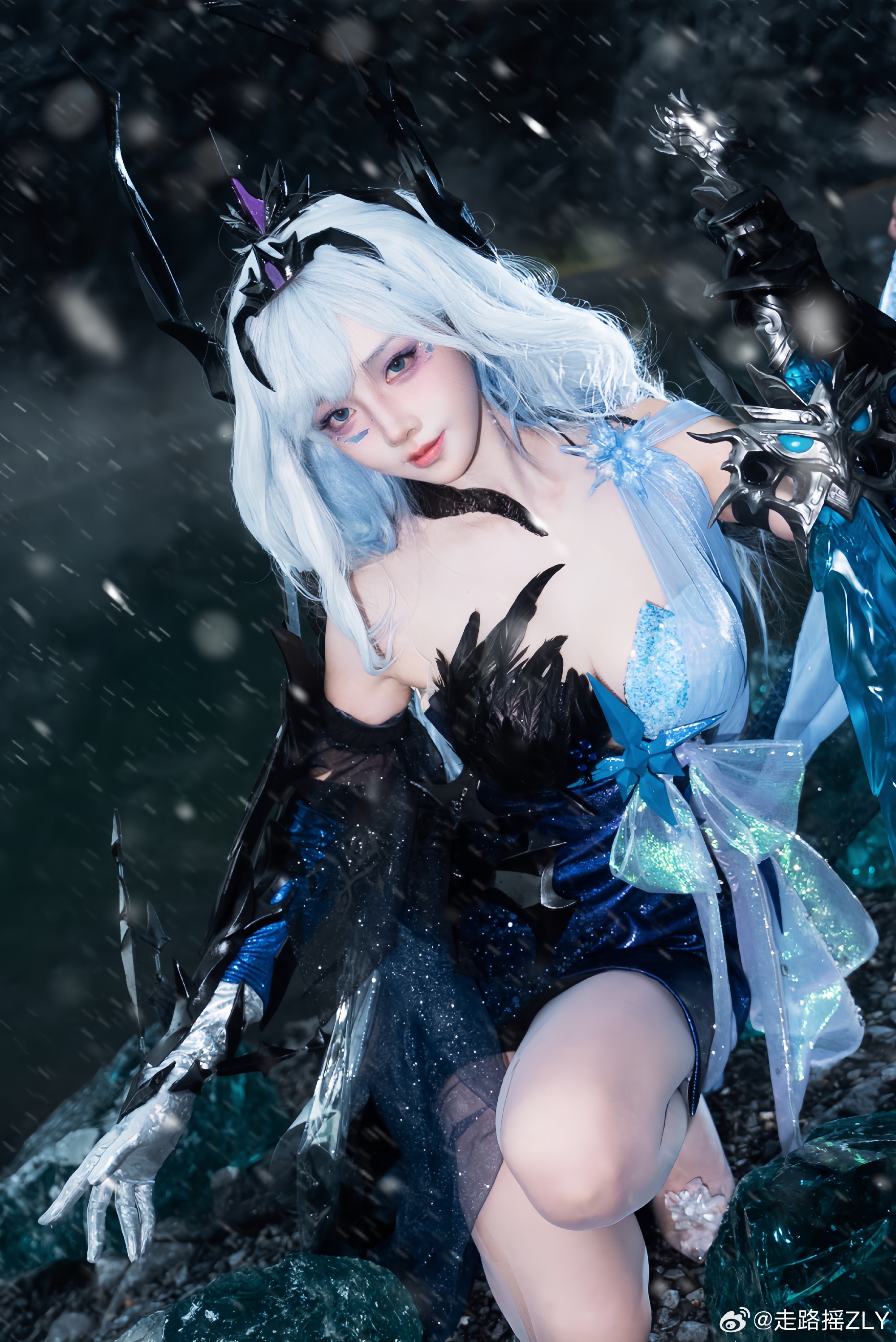 cosplay 阴神之眼，冻住你了！永劫无间 顾清寒@走路摇ZLY